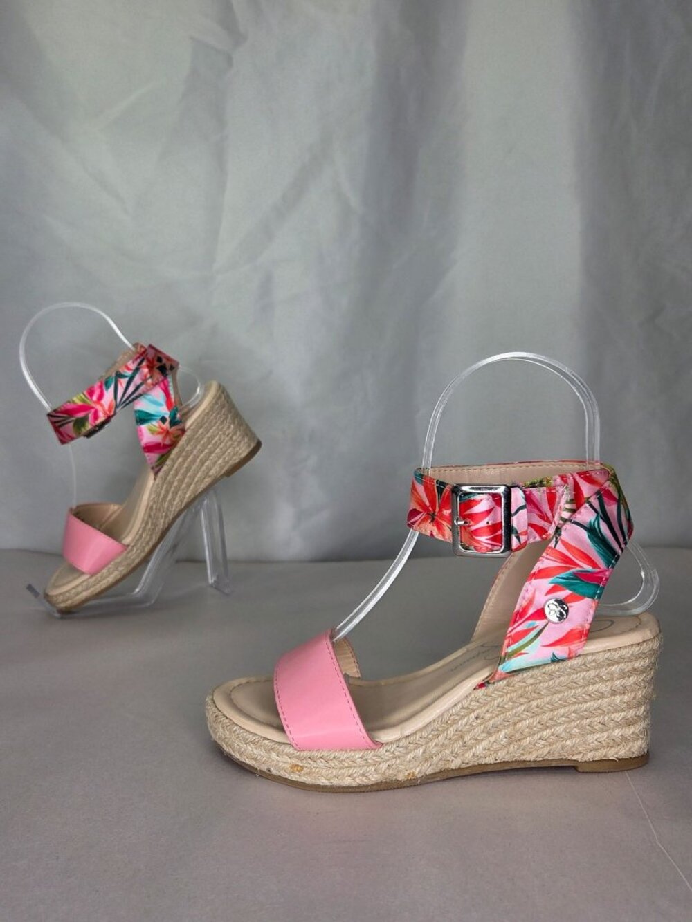 Jessica Simpson Little and Big Girls Asha Cuff Wedge Open Toe Sandals
